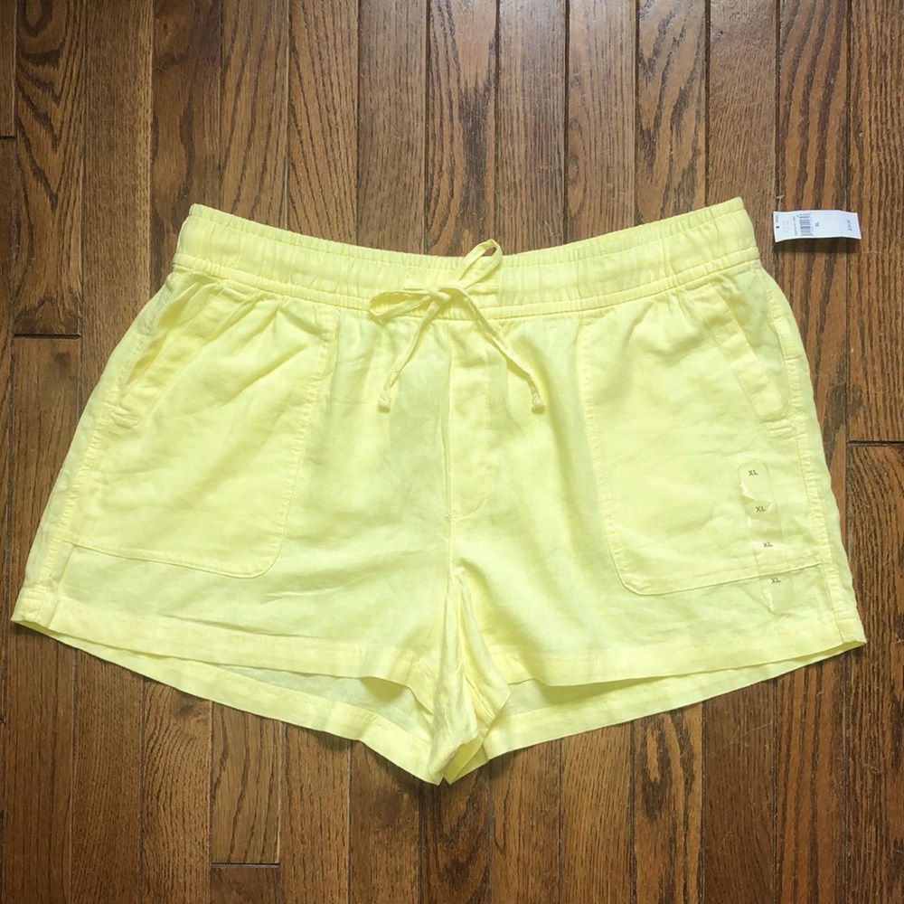 NWT GAP linen drawstring shorts 3” inseam Size XL